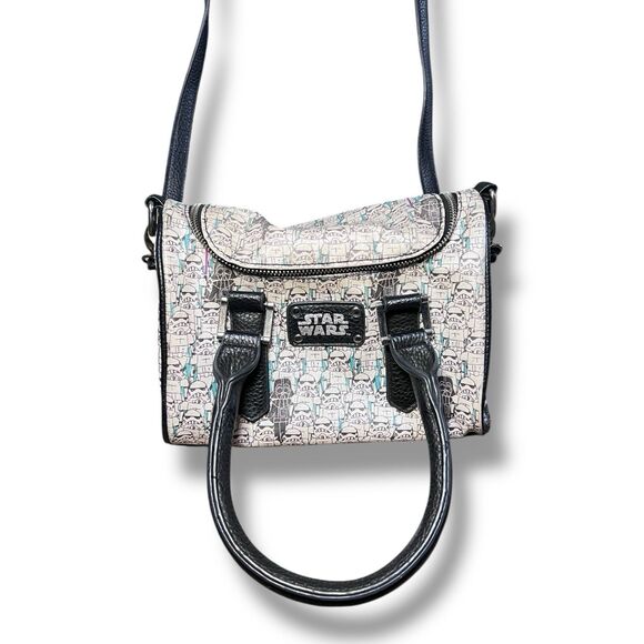 Star Wars Stormtroopers Darth Vader All Over Print Handbag Bioworld Lucas Films - Picture 1 of 11